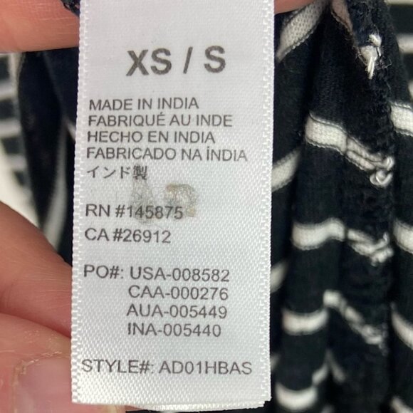 Revolve Amuse Society Basic Beach Black White Striped Knotted Midi Dress Boho S - Picture 9 of 11